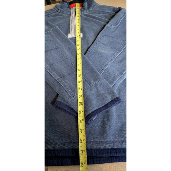 Orvis Fly Fishing Quarter Zip Pullover Sweatshirt Blue Gray Outdoor Size Large - Picture 9 of 9